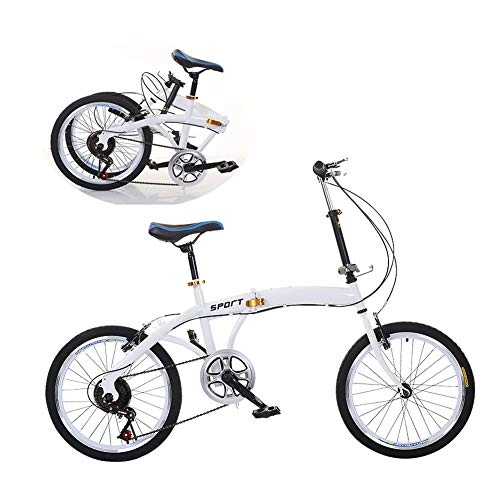 Vélos pliant : Byjia Vélo Pliant De 20 Pouces, Vélo Léger Portable À Vitesse Variable pour Les Enfants Étudiants Masculins Et Féminins Adultes