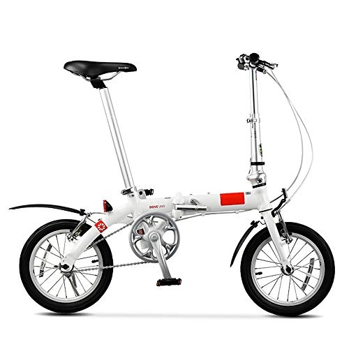 Vélos pliant : CHEZI FoldingBicyclette de Roue de Conduite 14 Pouces Ultra léger d'alliage d'aluminium Se Pliant Ultra léger d'alliage d'aluminium d'étudiant
