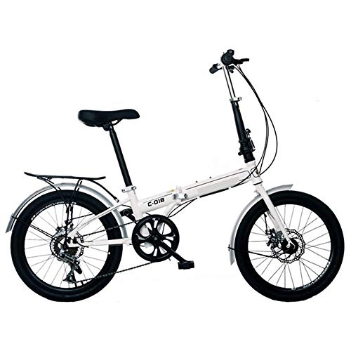 Vélos pliant : CHEZI FoldingFreins à Disque Avant et arrière de vélo pliants pour Installer la Version Tablette du vélo Pliant à Vitesse Variable 20 Pouces