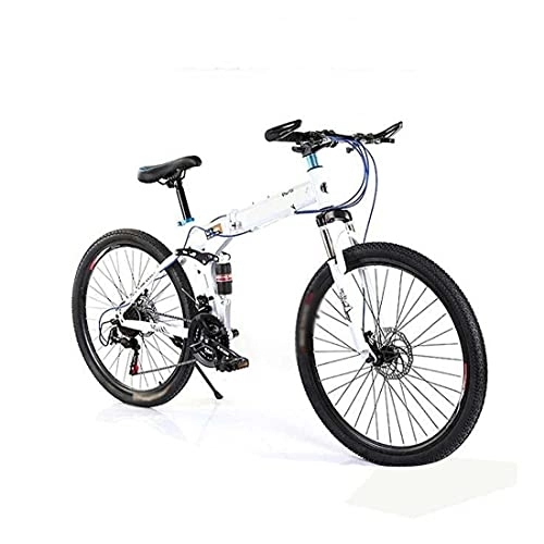 Vélos pliant : COUYY Vélo de montagne pliable en acier à haute teneur en carbone pour adulte - 26 pouces - Double absorption des chocs
