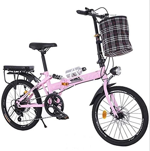 Vélos pliant : COUYY Vélo de ville pliable de 50, 8 cm - Ultra léger - Portable - Avec frein à disque et amortisseur - 6 vitesses - Noir