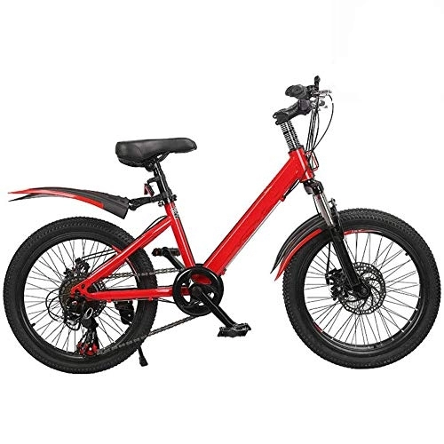 Vélos pliant : D&XQX 22 Pouces Pliant vélo Pliant, VTT, 21 Vitesses à Double Disque Système de freinage, Convient pour Les étudiants, des Petits garçons et Les Filles (135-160 cm), Rouge, 20 inches