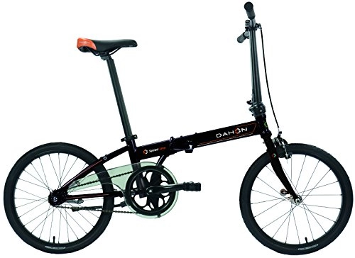 Vélos pliant : Dahon Jifo Vélo Pliable Mixte Adulte, Shiny Black, Taille 16