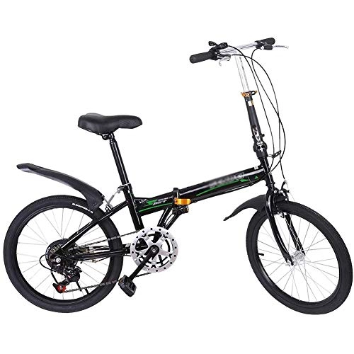 Vélos pliant : DNNAL Vélo de Route, Loisirs Pliant 20Dans 7 Speed ​​City Mini Compact Bike vélo banlieusards pour Hommes Femmes