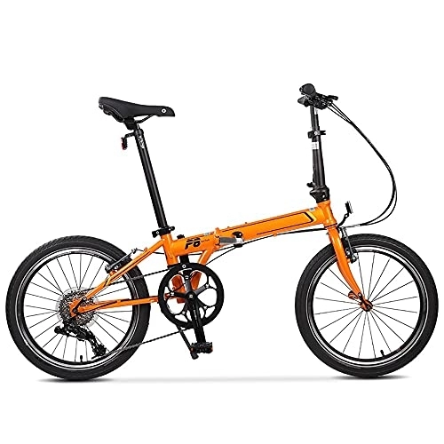 Vélos pliant : DODOBD 20 Pouces Vélo Pliant, pour Adultes Et Étudiants 8 Vitesses Vélo Pliable Vélo Portable Compact léger Excellente Suspension, avec Système de Pliage Rapide, Frein V-Brake