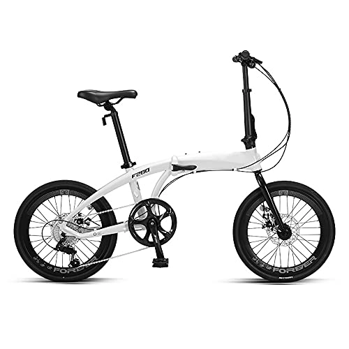 Vélos pliant : DODOBD Folding 20 Pouces vélo Pliant, Shimano 8 Vitesses, Mâle Femelle Portable Vélo Pliant vélo Homme et vélo Garçon, Convient de 140 cm à 200 cm