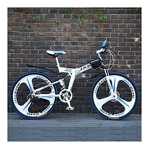 Vélos pliant : GUHUIHE 24in vélo de Montagne Pliante 21 vélos vélo vélo bicyclettes pour Adultes Suspension complète Vélos VTT vélo Pliant vélo vélo vélo vélo vélo (Color : 27 Speed, Size : 24 inch)