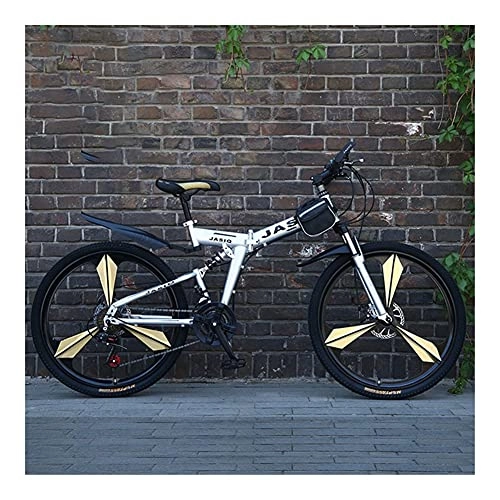 Vélos pliant : GUHUIHE Vélo Pliante de Pouce pour Adolescence, vélo réglable Pliable léger pour Les Femmes étudiant avec Backseat, vélos Routiers urbains (Color : 27 Speed, Size : 24 inch)