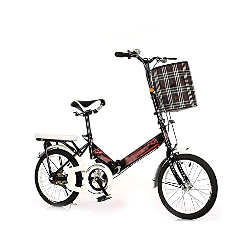 Vélos pliant : IEASEzxc Bicycle Vélo, vélo Pliant vélo de 20 Pouces à vélo Multifonctionnel Multifonctionnel à vélo d'absorption de Choc (Color : Black, Size : 20inch)