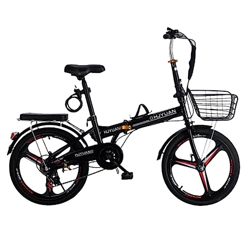 Vélos pliant : ITOSUI Vélo Pliant Adulte, vélo Pliable avec 6 Vitesses en Acier à Haute teneur en Carbone vélo Pliant de Ville avec Garde-Boue arrière Porte-vélos Portables