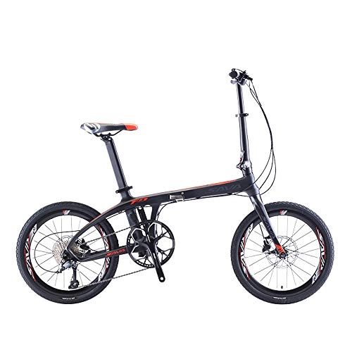 Vélos pliant : JF 20 Pouces Vélos Pliants pour Cadre Léger en Aluminium Adulte Vélo Pliant Ville Mini Compact Vélo Vélo Urbain Navetteurs