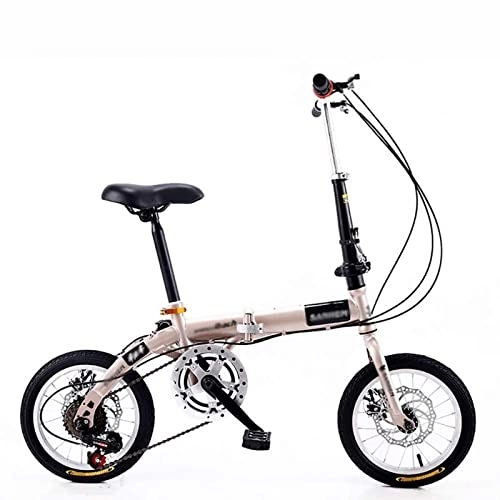 Vélos pliant : JHKG Vélo pliant pour adulte, compact, ultra léger, portable, vélo de ville avec vitesse variable, système de frein à double disque, idéal pour les étudiants, les hommes, les femmes, design pliable à