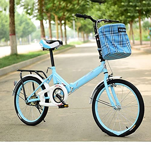 Vélos pliant : JieDianKeJi Vélos pliants 20 Pouces vélos Pliables Portable léger Exercice de Voyage en Ville pour Adultes Hommes Femmes Enfants Enfants 7 Vitesses