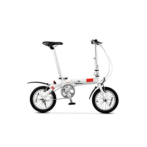 Vélos pliant : Jinan DAHON BYA412 vlo Pliant Mini Ultra lger tudiant Hommes et Les Femmes de Petite Portable Roue de Bicyclette (Color : White)