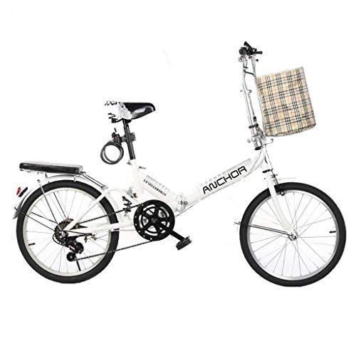 Vélos pliant : Jue Vélos Vélo Pliant vélo Pliant Unisexe 20 Pouces Shifting Sport Portable Vélo (Couleur: Rose, Taille: 150 * 50 * 100cm)