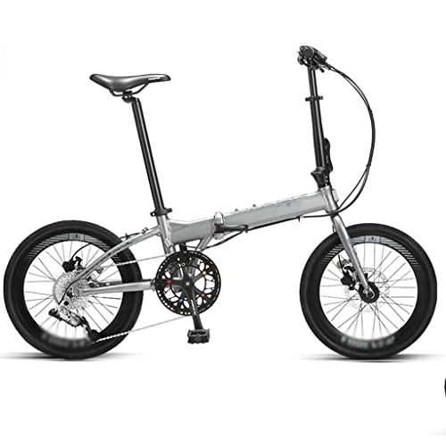 Vélos pliant : KDHX Cadre en Aluminium de vélo Pliable de vélo de Montagne de 20 Pouces avec Fourche à Suspension Double Freins à Disque Plusieurs Couleurs pour Les Jeunes Hommes Femmes Adultes