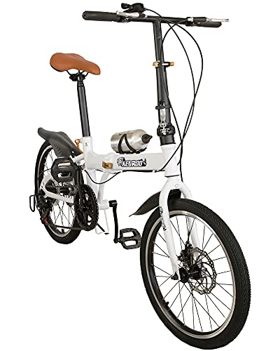 Vélos pliant : KEN ROD Vélos Pliants | Vélo Pliant pour Adultes | Vélo Adulte 20 Pouces | Vélo Pliant Urbain | Couleur: Blanc