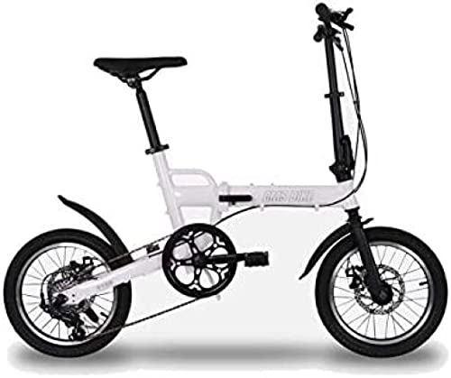 Vélos pliant : Krass Vélo Vélo Pliant en Alliage D'aluminium Vélo Pliant Ultra Léger Vélo Pliant De Vitesse De 16 Pouces, Blanc, Collector88