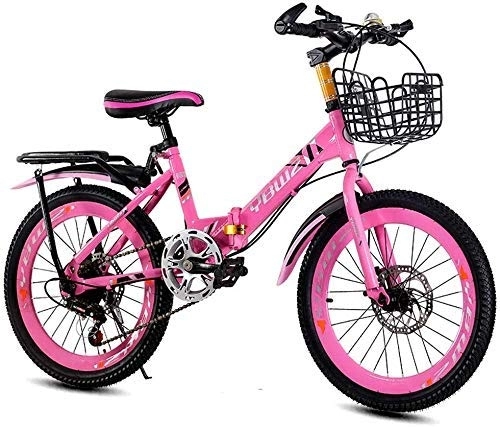 Vélos pliant : L.HPT Vélo Pliable pour Hommes et Femmes - Vélo pour Enfants Vélo Pliant pour vélo de Montagne 18 Pouces 20 Pouces 22 Pouces 6-14 Ans Vélo pour Hommes et Femmes, blueshifting, 20 Pouces