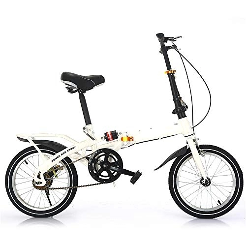 Vélos pliant : La transmission en aluminium légère de vélo de montagne de cadre se pliant de vélo 7 de vitesse appropriée au cyclisme extérieur, White