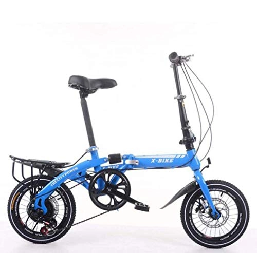 Vélos pliant : LFEWOZ BMX 16 Pouces Roues 7 Vitesse vélo vélo léger Cruiser Bikes Mini Pliant Mini vélos pour Adultes Adolescents étudiant Ville vélo