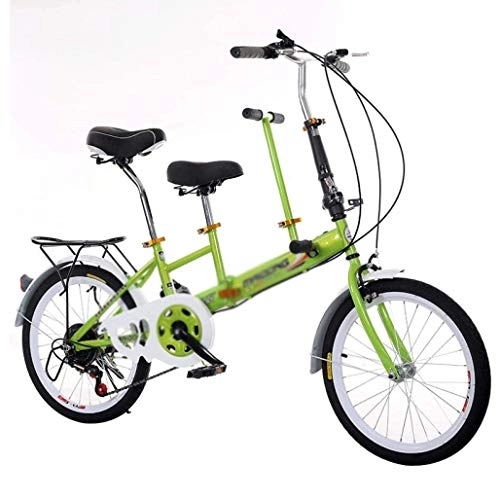 Vélos pliant : LLRYN Vélo Pliant Parent-Enfant à Vitesse Variable de 20 Pouces avec vélo pour bébé ， Mini vélo Pliant Lightweight (Color : B)