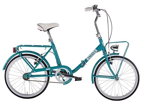 Vélos pliant : MBM A N G E L A Vélo Pliant Unisexe pour Adulte Turquoise A33 20