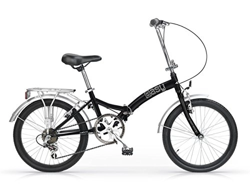 Vélos pliant : MBM Easy A01 Vélo Pliable 20" ACC 6 V Mixte Adulte, Noir XX