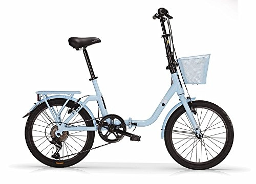 Vélos pliant : MBM K A N G A R O O Vélo Pliable Mixte Adulte, Mixte, 336 / 18, Azzurro A25, 20