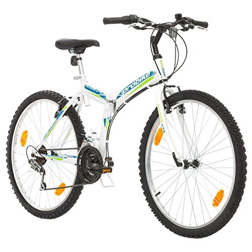 Vélos pliant : Probike Vélo Pliant Pliant 26 Pouces, vélo Pliant 18 Vitesses, vélo Homme et vélo Femme, adapté de 160-180 cm (Bleu Vert)