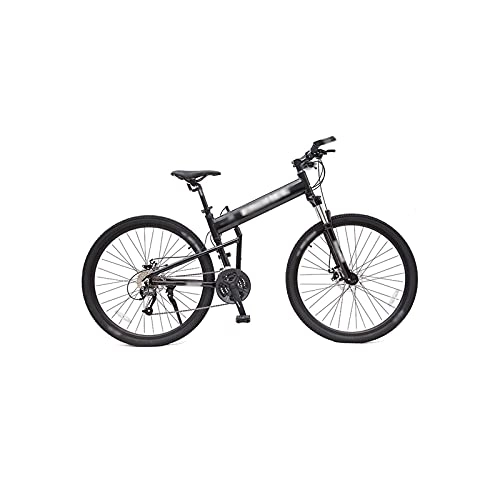 Vélos pliant : QYTEC zxc Vélo de montagne pliable en alliage d'aluminium pour homme 29 pouces 30 vitesses adulte tout-terrain frein à disque pour homme et femme (couleur : noir)