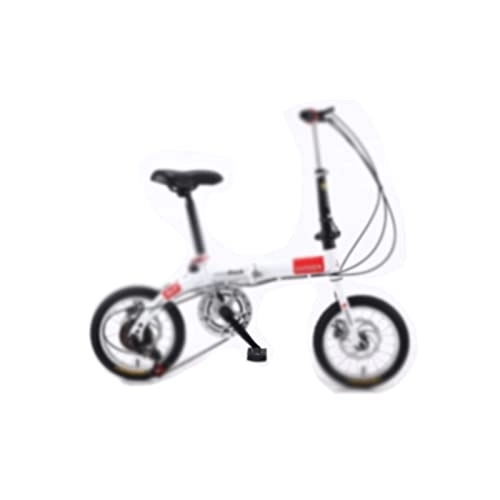 Vélos pliant : QYTEC zxc Vélo pliable pour homme et femme Vitesse variable Frein à disque 14" Vélo portable en acier à haute teneur en carbone
