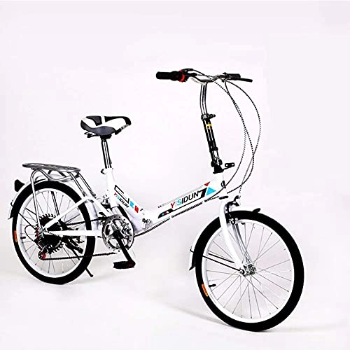 Vélos pliant : RTRD Vélo pliable de 50, 8 cm - 6 vitesses - Pour femme et adulte - Cadre en aluminium léger - Absorption des chocs