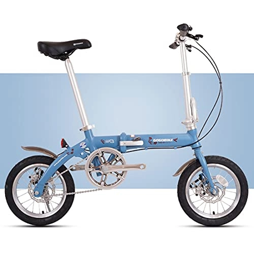 Vélos pliant : RUZNBAO vélo Pliable Bike de vélo de vélo Adulte pour Hommes et Femmes vélo de Petites Roues chargées de 90 kg de Petits vélos pliants Peuvent être placés dans Le Coffre (Color : Blue)