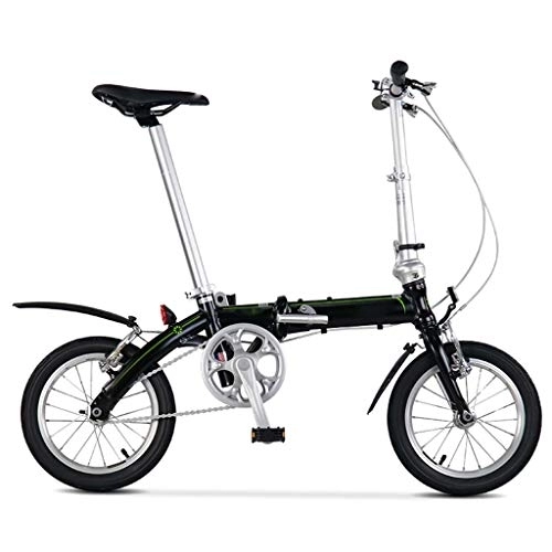 Vélos pliant : Ssrsgyp Vélo Pliant en Alliage D'aluminium Ultra Léger Vélo Portable Unisexe Urbain Montagne Vélo De Plein Air Peut Être Stocké dans Le Coffre (Color : Black)