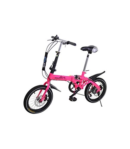 Vélos pliant : Super Bike Vélo pliant unisexe de 16" (40, 6 cm), Rose fluo