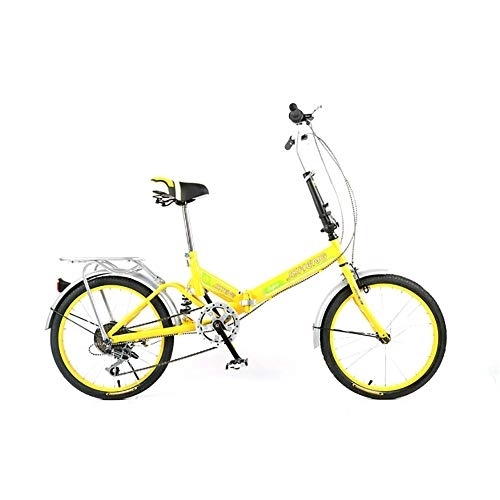 Vélos pliant : Série de vélos pliants pour vélos, roues de 20 pouces idéales pour les déplacements en ville et les déplacements quotidiens, ailes avant et arrière, porte-bagages arrière et béquille, vélo pour h