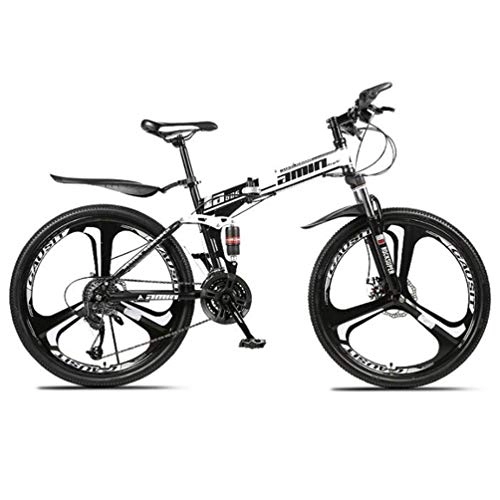 Vélos pliant : Tbagem-Yjr Acier-Carbone Pliant VTT, Vélo De Vélo Libre De Roue 26 Pouces (Color : Black, Size : 30 Speed)
