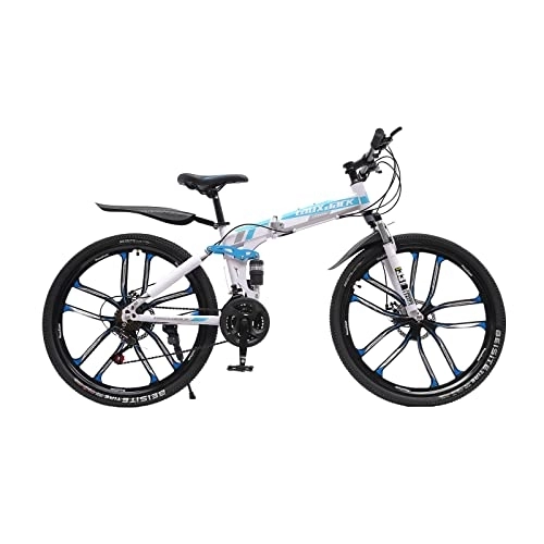Vélos pliant : Vélo de montagne 26 pouces pliable 21 vitesses pour adulte VTT VTT Road Bike Vélo pour garçons filles et hommes