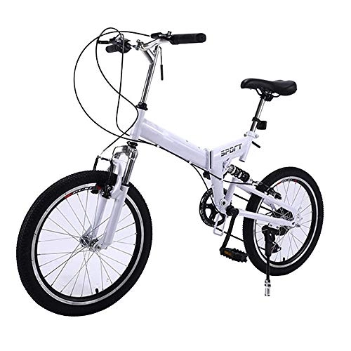 Vélos pliant : Vélo pliable en acier au carbone pour sports de plein air, VTT 50, 8 cm, 7 vitesses variables pour adultes, équitation en plein air