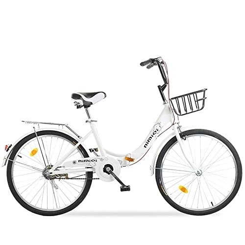 Vélos pliant : Vélo pliable en acier au carbone - Pédale légère et portable - Design compact et pratique pour les étudiants - Vélo adulte idéal pour les trajets quotidiens