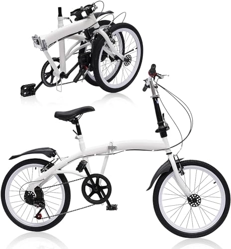 Vélos pliant : Vélo pliant de 20 pouces, vélo pliant pour adulte avec 7 vitesses, vélo pliable pour homme et femme - Pour ville et camping