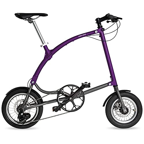 Vélos pliant : Vélo Pliant OSSBY Curve Eco - Vélo Urbain Pliant - 3 Vitesses - Roue 14" - Cadre Aluminium - Fabriqué en Europe