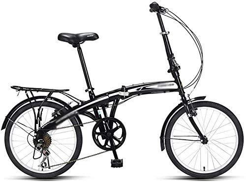 Vélos pliant : Vélo pliant portable extérieur des vélos légers pour les adultes peuvent être placés dans le débutant de vélo de coffre pour les cavaliers avancés, Black