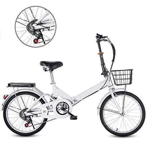 Vélos pliant : Vélo Pliant, Ultra-Léger À Vitesse Variable À Vitesse Variable Damping Vélo, 6 Vitesses À Vitesse Variable En Alliage D'aluminium, Armature En Acier Haute Teneur En Carbone Poids Léger Au Volant