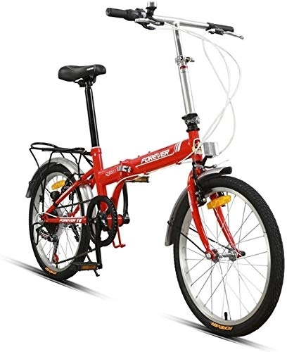 Vélos pliant : Vélo Vélo Pliant Adulte Hommes et Femmes Ultra léger Route Ville Portable vélo Manned Mini vélos (Color : Red)