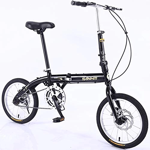 Vélos pliant : Vélo électrique pliant Portable vélo pliant 16 pouces monovitesse Hommes Femmes Enfants étudiants adultes Ville de banlieue Vélo Adulte Hommes et Femmes VTT Vélo en alliage d'aluminium Route Vélo de r
