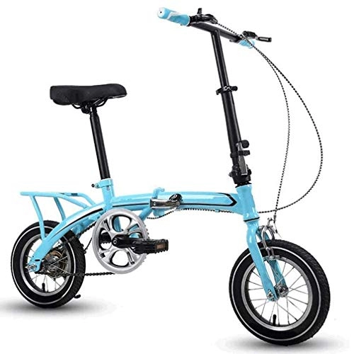 Vélos pliant : Vélos Pliables 16", Ultra-léger monovitesse Adultes Hommes et Femmes Portables VTT, Plié en 15 Secondes, Bleu