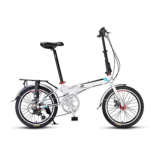 Vélos pliant : Vélos pliants, Vélo Pliant, 20 Pouces Roues 7 Vitesse Vélo Pleine Suspension Gears Double Freins À Disque en Alliage D'aluminium Léger Mini Big Wheels Vélo Pliant Convient Aux 145cm-185cm