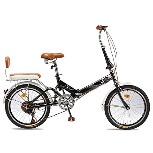 Vélos pliant : Vélos pliants Vélos Vélos Pliables Portables Mountain Shift Vélos de Sport légers Petits vélos de Travail pour Adultes (Color : Black, Size : 150 * 10 * 110cm)
